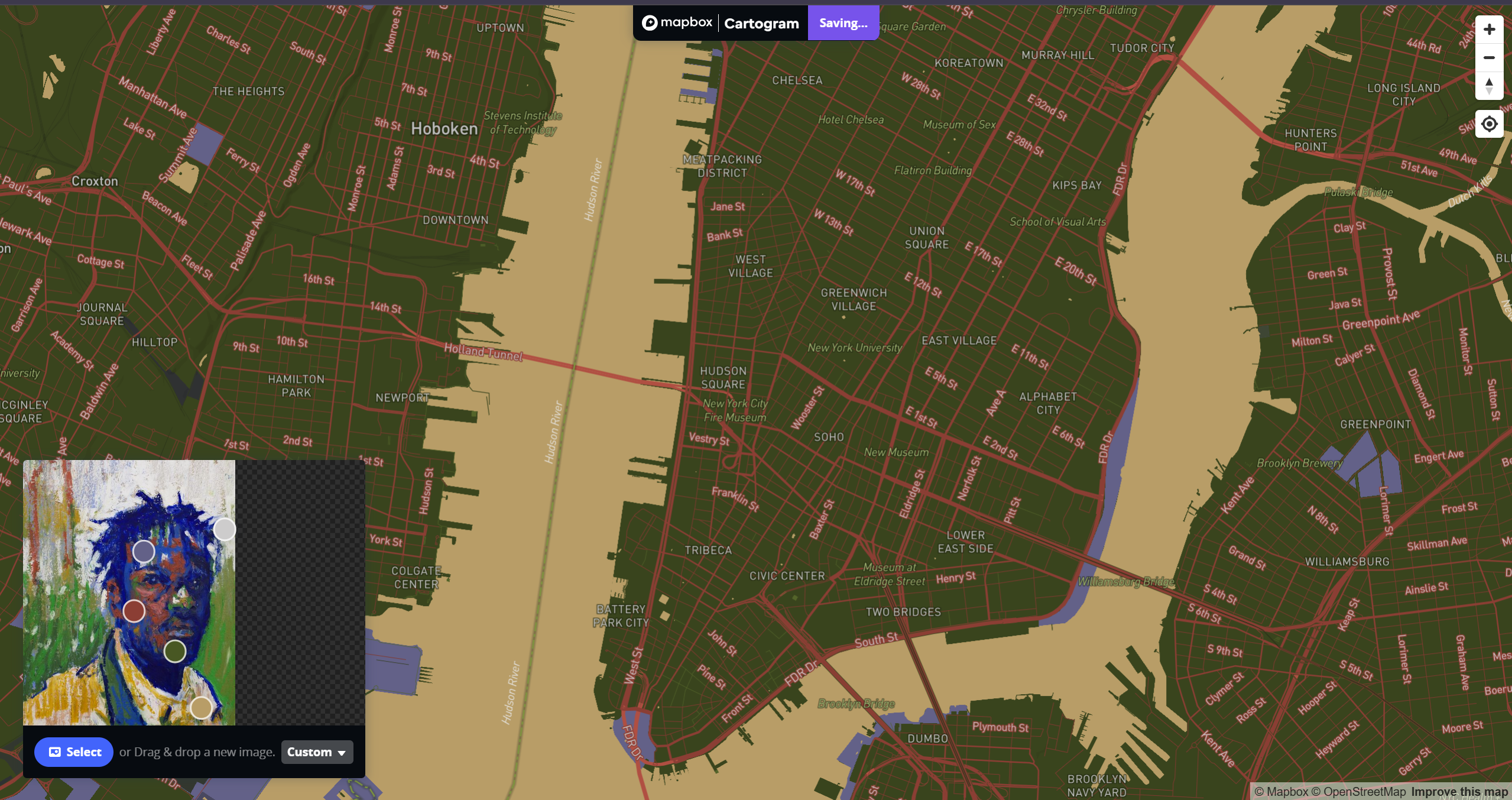 Exploration using mapbox's cartogram tool